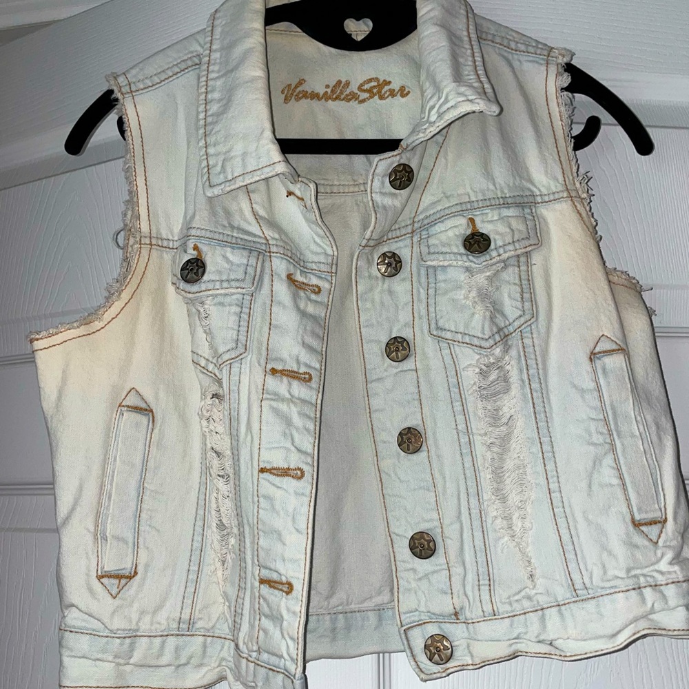 Faded Jean Vest